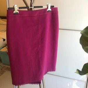 Sz 8 Petite- Fuchsia Ann Taylor pencil skirt
